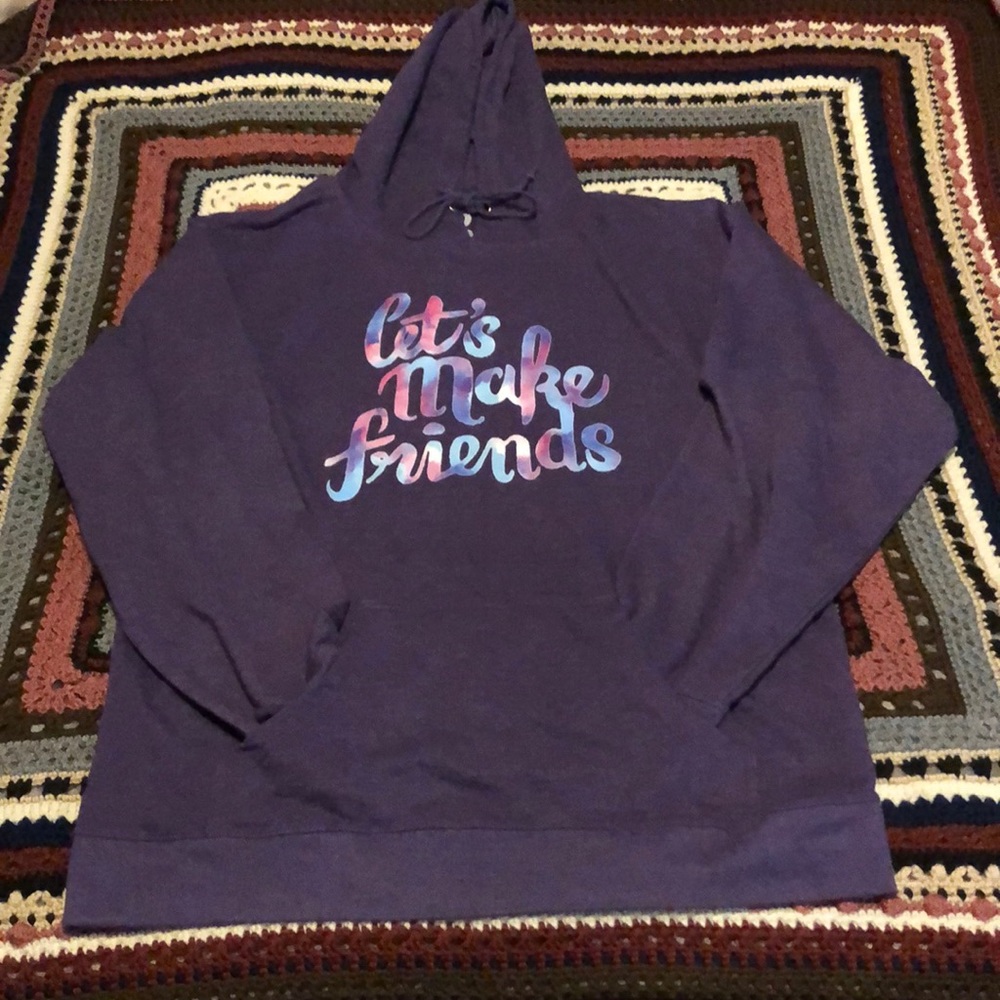 Twitch TV Let's Make Friends Hoodie - 3XL